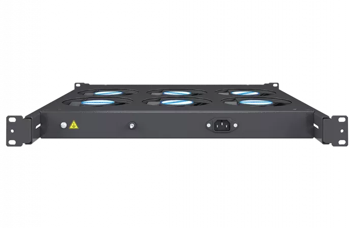 Вентиляторный модуль , 6 вентиляторов с цифровым термореле ВМ-6-19"-Т-2-Ч черный ССД