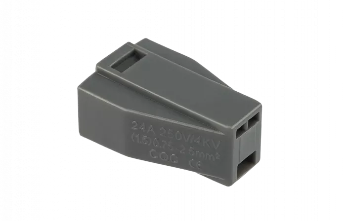 07-3020 Экспресс-клемма с пастой, 2-проводная до 2,5 мм?, серая (100 шт./уп.) (773-302) REXANT