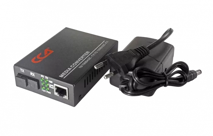 Медиаконвертер 100M, Tx1310/Rx1550 20km, RJ45 SC