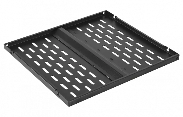 Полка стационарная перфорированная  усиленнаяПС-80У-Ч (800мм*490мм) черная ССД