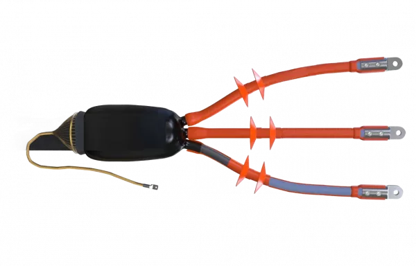 Муфта концевая 3 ПКНТп-10  (35-50) ССД с наконечниками