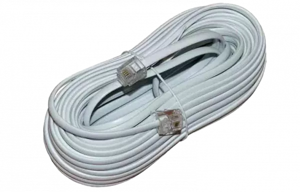 18-3151 REXANT Шнур телефонный линейный ШТПЛ-4 6Р4С 15м