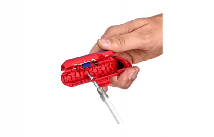 KN-169501SB	ErgoStrip® Cтриппер универсальный для круглых проводов, 0.2-4 мм², d8-13 мм, длина 135 мм, SB