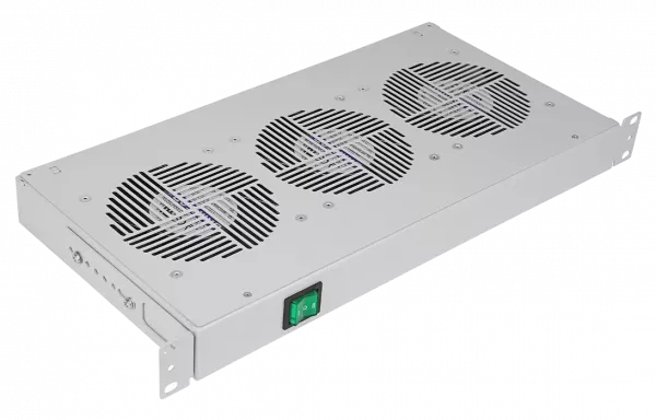 Вентиляторный модуль , 3 вентилятора с термодатчиком без шнура питания 35С ВМ-3-19" 48В ССД