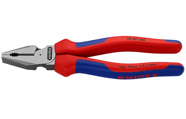 KN-0202200 Плоскогубцы комбинированные особой мощности, 200 мм, фосфатированные, 2-комп ручки