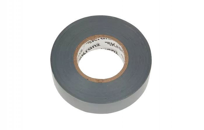 KR-09-2808 Изолента ПВХ профессиональная KRANZ 0.18 х 19 мм х 20 м, серая, упаковка 10 роликов