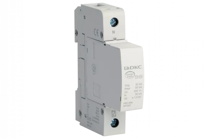 NX1213 УЗИП, класс I+II, 1-полюсный, N-PE, 50кА