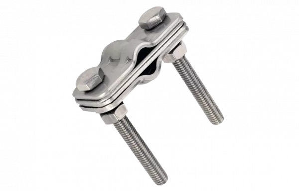 ZANDZ ZZ-202-002 Зажим к молниеприёмнику D42 мм для токоотводов (нержавеющая сталь)