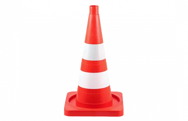 Конус сигнальный КС 2.6 с 2 комбинированными полосами