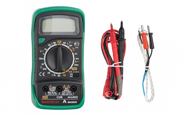 13-2008 Портативный мультиметр MAS838 MASTECH