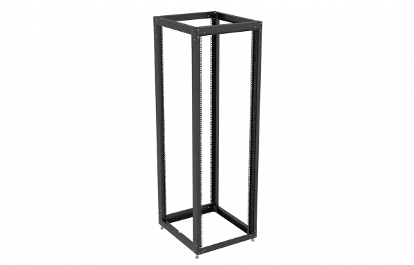 Стойка телекоммуникационная двухрамная открытая СТ-38U-800-2М-Э-Ч черная 9005