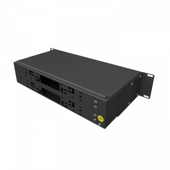 Кросс 19" NTSS PREMIUM, предсобранный 2U, 32 порта ST/UPC, 50/125 мкм, черный