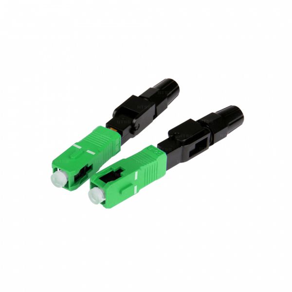 Коннектор оптический быстрой установки, не полируемый, безклеевой, SC/APC, FTTH