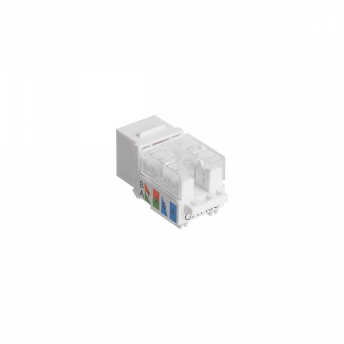Розеточный модуль NTSS PREMIUM Keystone UTP 1xRJ45 CAT5e 90 градусов, белый