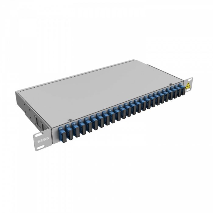 Кросс 19" NTSS PREMIUM, предсобранный 1U, 16 портов SC/UPC duplex, 9/125 мкм