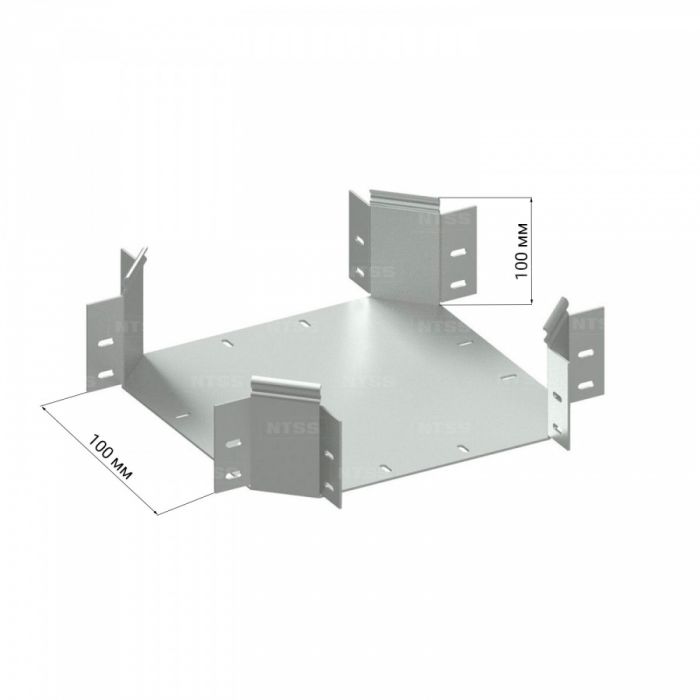 Х-образный угол NTSS 100х100, толщина 0,7 (с крышкой)