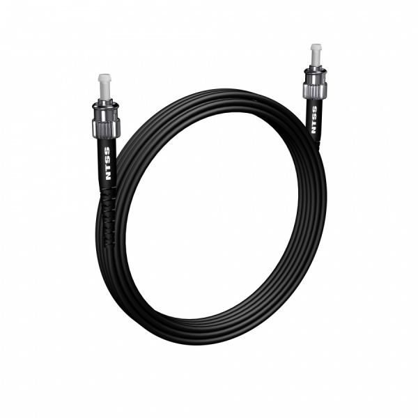 Шнур оптический NTSS PREMIUM spc ST/UPC-ST/UPC 9/125 3.0мм 5м черный LSZH (патч-корд)