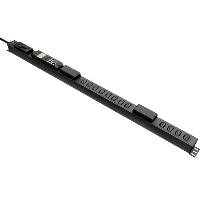 Блок распределения питания NTSS Managed, 1ф16А, 3.7кВт, 1 автоматический выключатель, (12)С13, 3м кабель с вилкой IEC 60320 C20, 1126.5х52х44.4 мм