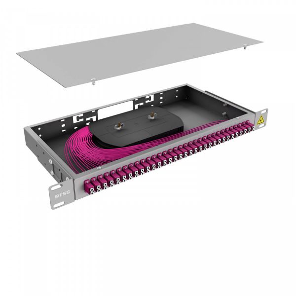 Кросс 19" NTSS PREMIUM, предсобранный 1U, 32 порта LC/UPC duplex, 50/125 мкм OM4