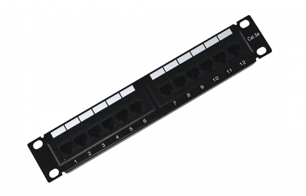 04-0025 REXANT Патч-панель 10", 1U, 12 портов UTP, RJ-45, CAT5e