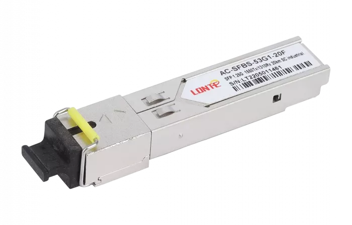Модуль SFP WDM 1.25G Tx1550/Rx1310 20km SC DDM  Industrial