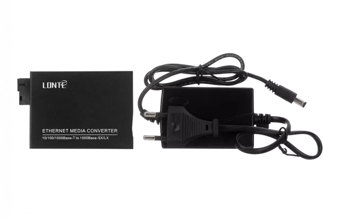 Медиаконвертер 10/100/1000M, Tx1310/Rx1550 20km, RJ45 SC