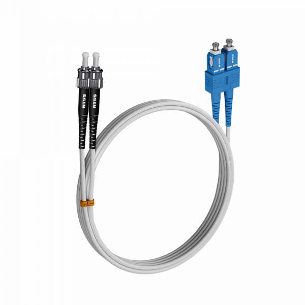 Шнур оптический NTSS PREMIUM dpc SC/UPC-ST/UPC 9/125 G.657A1 3.0мм 1м LSZH (патч-корд)