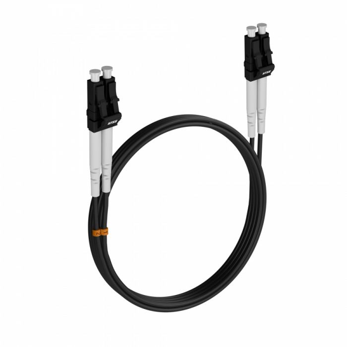 Шнур оптический NTSS dpc LC/UPC-LC/UPC 62.5/125 3.0мм 5м черный LSZH (патч-корд)