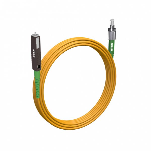 Шнур оптический NTSS spc MU/APC-FC/APC 9/125 2.0мм 5м LSZH (патч-корд)
