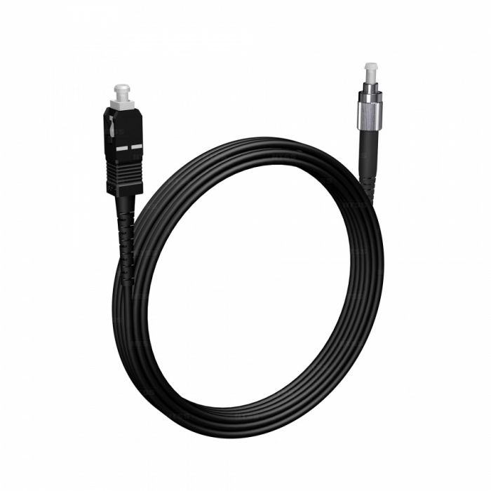Шнур оптический NTSS PREMIUM spc SC/UPC-FC/UPC 9/125 3.0мм 5м черный LSZH (патч-корд)