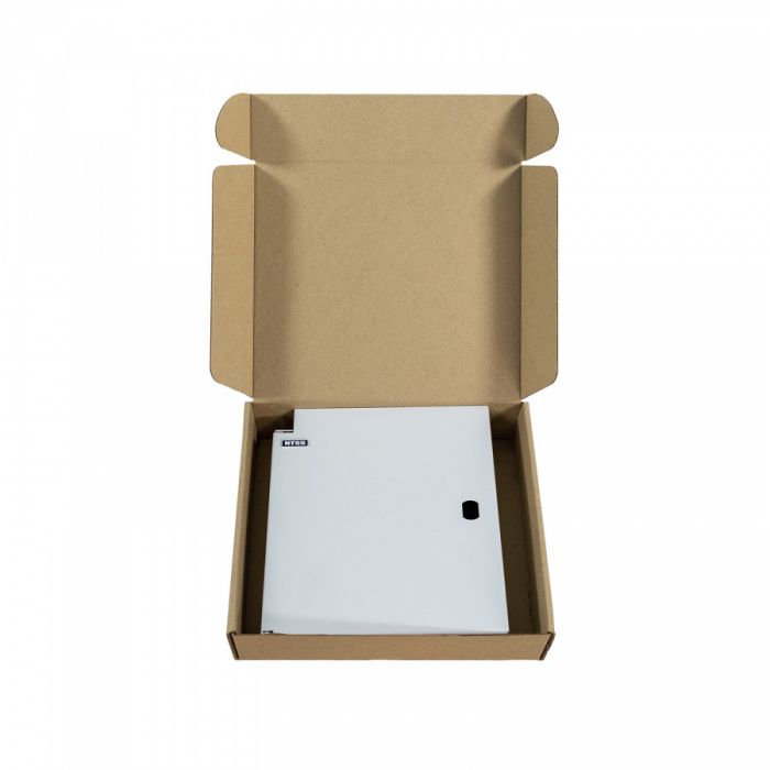 Кросс NTSS оптический настенный Мини, укомплектованный, 4 порта SC/UPC, 50/125 мкм ОМ3 (планка, ложемент, пигтейлы, КДЗС, адаптеры) серый RAL 7035