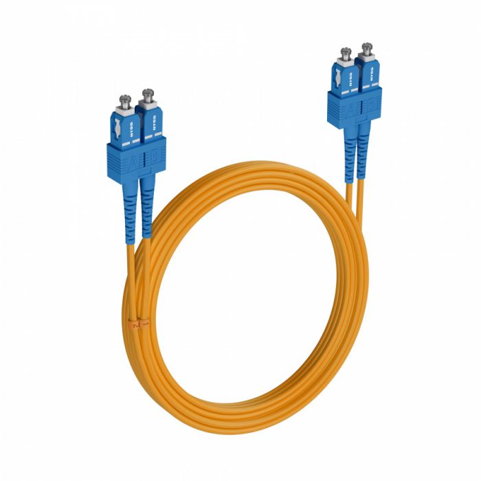 Армированный шнур оптический NTSS dpc SC/UPC-SC/UPC 9/125 3.0мм 15м LSZH (патч-корд)