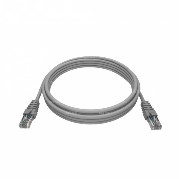 Патч-корд NTSS PREMIUM 2xRJ45/8P8C, T568B UTP CAT6а LSZH 1,5 метра, серый