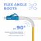 Шнур оптический NTSS dpc Flex Angle Boot LCfab/UPC-LCfab/UPC 9/125 3.0мм 3м LSZH (патч-корд)