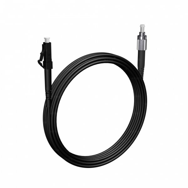 Шнур оптический NTSS spc LC/UPC-FC/APC 9/125 3.0мм 10м черный LSZH (патч-корд)