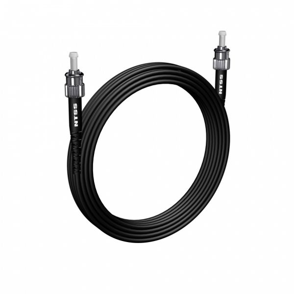 Шнур оптический NTSS PREMIUM spc ST/UPC-ST/UPC 9/125 2.0мм 20м черный LSZH (патч-корд)