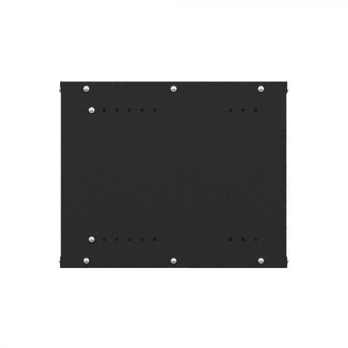 Шкаф настенный телекоммуникационный NTSS LIME 15U 550х600х770мм, 2 профиля 19, дверь стеклянная, боковые стенки несъемные, разобранный, черный RAL 9005