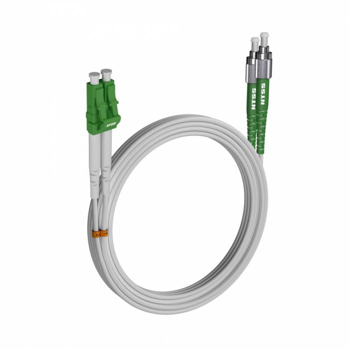 Шнур оптический NTSS dpc LC/APC-FC/UPC 9/125 G.657A1 3.0мм 25м LSZH (патч-корд)