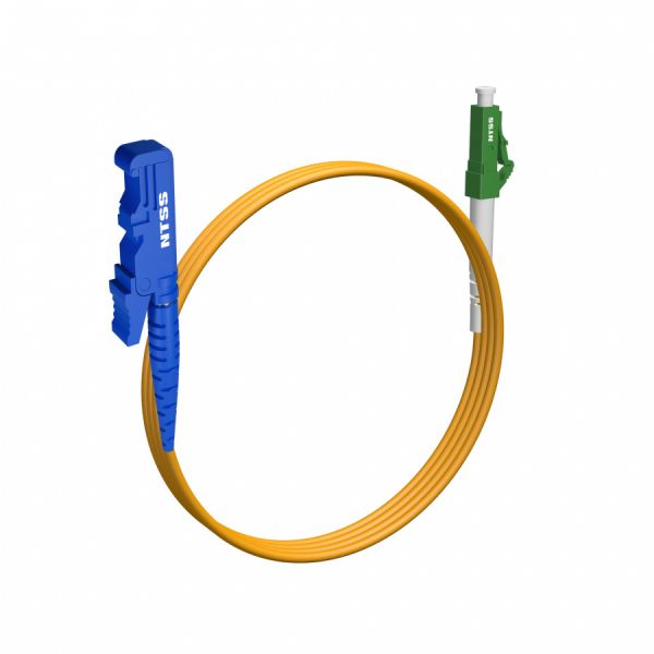 Шнур оптический NTSS spc E2000/UPC-LC/APC 9/125 3.0мм 2м LSZH (патч-корд)