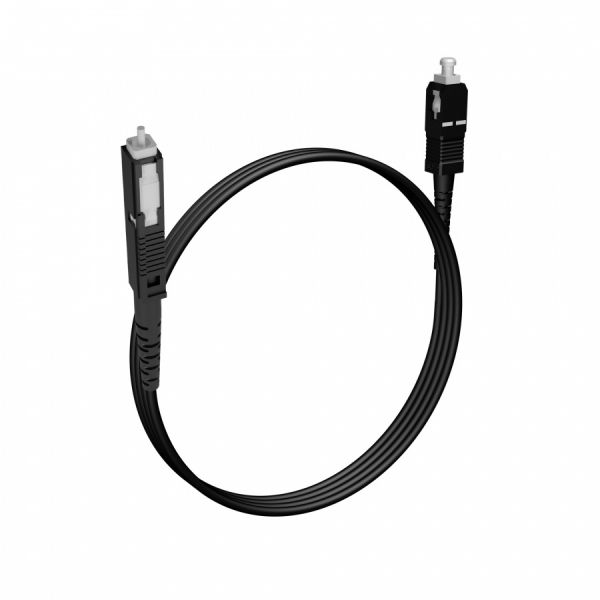 Шнур оптический NTSS dpc MU/UPC-SC/UPC 9/125 2.0мм 2м черный LSZH (патч-корд)