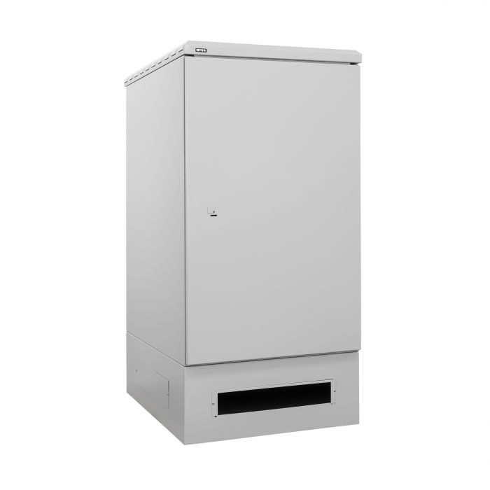 Шкаф напольный климатический NTSS RT 42U (ШхВхГ) 700x2175x800 мм, 4 профиля 19, с кондиционером 1.5 кВт, IP55, серый RAL 7035