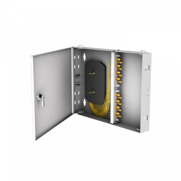 Кросс настенный NTSS PREMIUM, предсобранный, 12 портов ST/UPC, 9/125 мкм