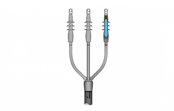 ИМАГ-Муфта-6/10-TI-3х185-300 - комплект концевой муфты холодной усадки внутренней установки для 3-жил. кабеля с изоляцией из СПЭ на 6/10 кВ, 3х185-300 мм2