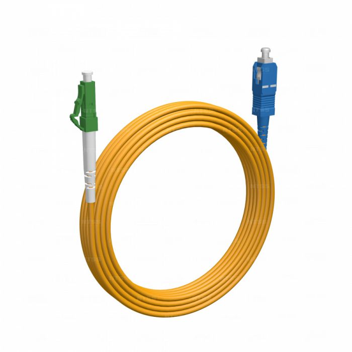 Шнур оптический NTSS spc LC/APC-SC/UPC 9/125 3.0мм 15м LSZH (патч-корд)