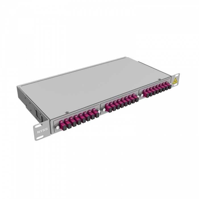 Кросс 19" NTSS PREMIUM, предсобранный 1U, 4 порта SC/UPC, 50/125 мкм OM4