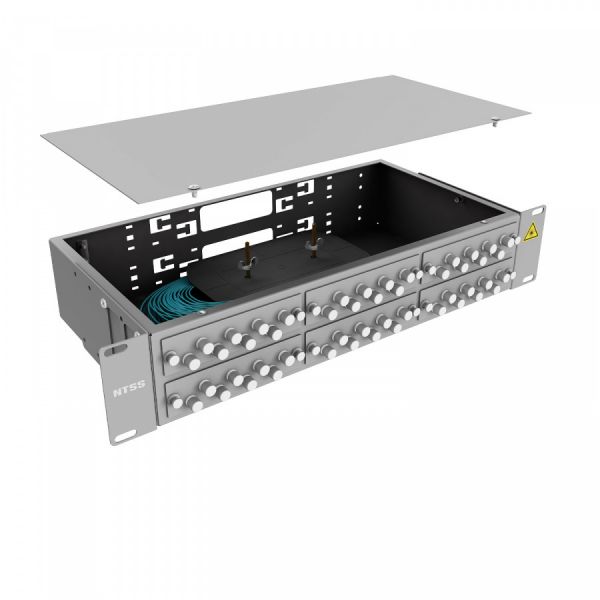 Кросс 19" NTSS PREMIUM, предсобранный 2U, 32 порта FC/UPC, 50/125 мкм OM3