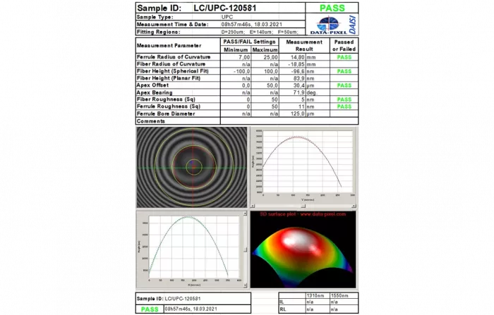 Шнур ШОС-SM/2.0   мм-LC/UPC-ST/UPC-1.0  м ССД HS