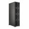 Шкаф напольный серверный NTSS CoDS 48U 800х1200мм, 4 секции по 11U, двойные боковые стенки, панель потолка и пола с щеточными вводами, двери перфорированная и перфорированная двухстворчатая, регулируемые опоры, ролики, черный RAL 9005