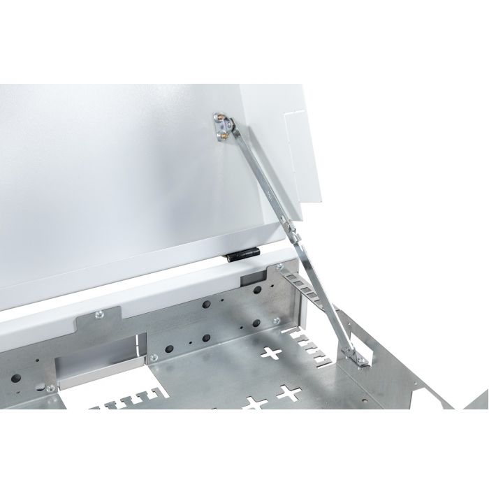 Шкаф настенный телекоммуникационный NTSS SOHO 19 5U: 3U+2U, собранный, серый RAL 7035