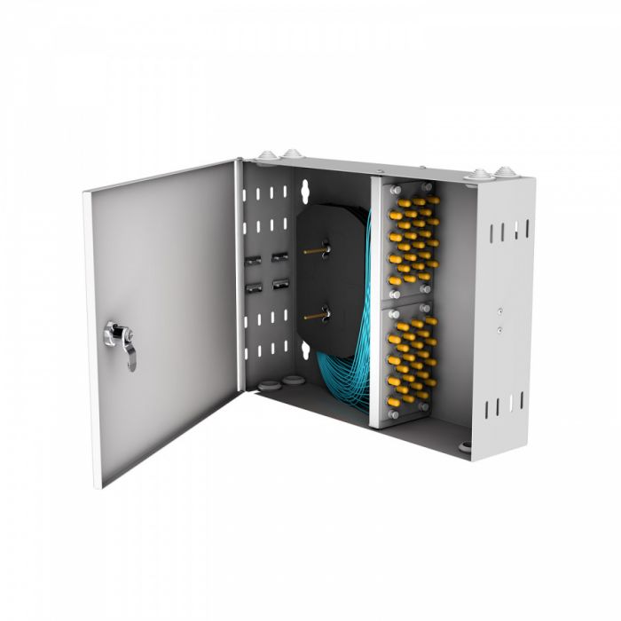 Кросс настенный NTSS PREMIUM, предсобранный, 48 портов ST/UPC, 50/125 мкм OM3